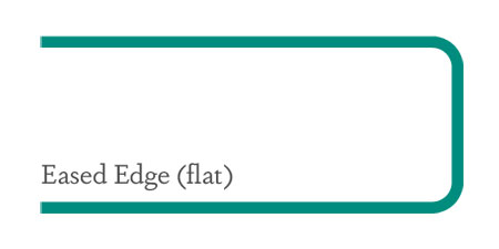 Eased edge (flat)